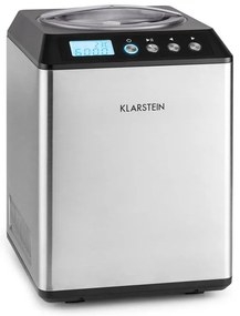 Klarstein Vanilly Sky Family, fagylaltgép, fagylalt- és fagyasztott joghurtkészítő gép, 250 W, 2,5 L, ezüst