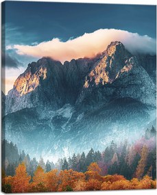 Vászonkép Hegyek Ég Erdő Természet 40x50 cm Ajándéknak is tökéletes