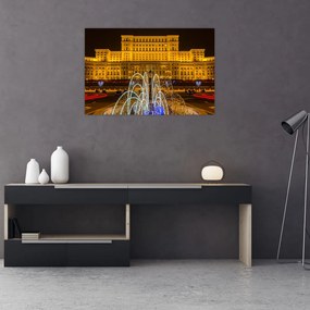 Kép - A Parlament palotája, Bukarest, Románia (90x60 cm)