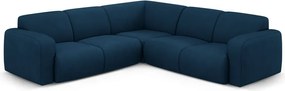 Sötétkék sarokkanapé (variálható-L alakú) Molino – Micadoni Home