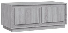 szürke sonoma színű szerelt fa dohányzóasztal 102x50x44 cm