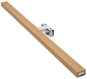 Brilagi-LED fürdőszobai tükörmegvilágítás WOODY MIRROR LED/15W/230V IP44 tölgy/króm