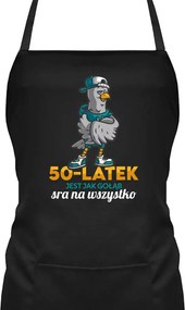 Az 50 éves olyan, mint egy galamb, mindenre Vicces Kötény 50. Születésnapra