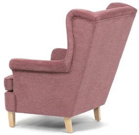 Füles fotel rózsaszín szövettel. AK-388 PINK2