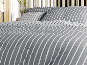 Renforcé pamut ágyneműhuzat CAPRIVI szürke Ágyneműhuzat mérete: 2 db 70 x 90 cm | 200 x 220 cm