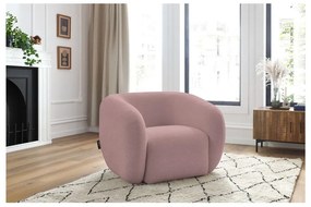 Világos rózsaszín fotel Celine – Bobochic Paris