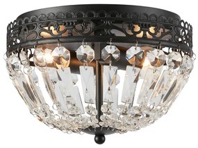 Markslöjd 108598 - Mennyezeti lámpa ETIENNE 2xE14/40W/230V fekete