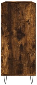 füstös tölgy színű szerelt fa hanglemezszekrény 84,5x38x89 cm