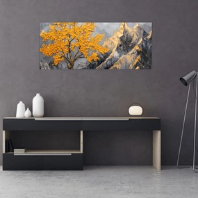 Kép – Arany fa a hegyekben (120x50 cm)