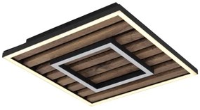 Globo 67345D - WOODY LED mennyezeti lámpa 18W, 3000K, 30x30 cm