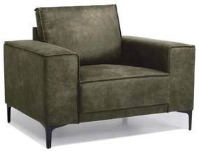 Zöld bőrutánzat fotel Copenhagen – Scandic