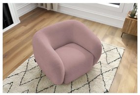 Világos rózsaszín fotel Celine – Bobochic Paris