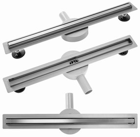 Lineáris lefolyó Rea Neo Slim Pro Nickel Brush INOX 50