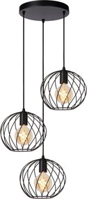 Lucide DANZA 21428/13/30 Függőlámpa 3x40w/e27 ip20