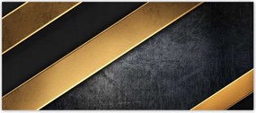 Fotótapéták 211x91 Arany csíkok