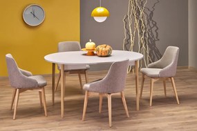 Pivot bővíthető étkezőasztal kasmír/natúr 102-142 cm