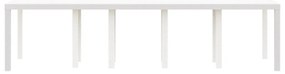 Fehér Kert Asztal 300x100x73 cm Poly Rattan