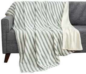 Fehér-zöld takaró 150x190 cm Soren Wellsoft – Mijolnir