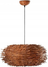 Faro Nido függőlámpa fonott barna, 60 cm, E27, bohém stílus