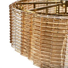 Toolight Toollight, függesztett mennyezeti lámpa 8xE14, APP1677-8CP, aranybarna, OSW-09312