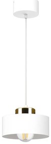 IGNIA függőlámpa kábellel 1xE27/60W/230V fehér/arany