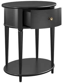 Fekete éjjeliszekrény Aurora – Støraa