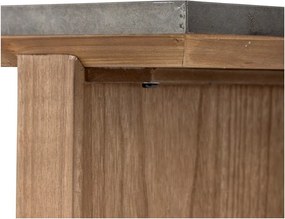 Natúr színű konzolasztal fém asztallappal 40x110 cm Riva – Bloomingville