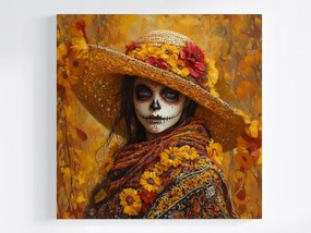 Canvas Vászonkép La Catrina Portré Halottak Ünnepe Mexikó 40x40