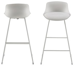 Fehér bárszék (ülésmagasság 76 cm) Tina – Actona