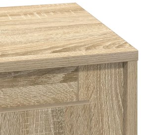 Éjjeli Asztal LED Fényekkel Sonoma Tölgy 44x34,5x45 cm