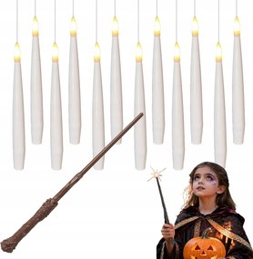24 db Gyertya Varázspálcával és Távirányítóval Lebegő Függő
