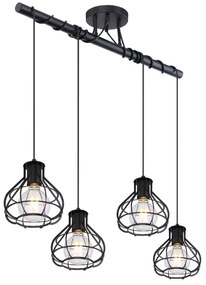 Globo 15388-4D - Csillár zsinóron CLASTRA 4xE27/60W/230V