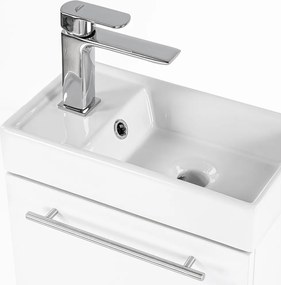 Fantastic fürdőszoba bútor Melanie tükörrel, fehér színben