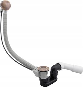 Kádszifon Barna Antik Automata Tekerőgomb