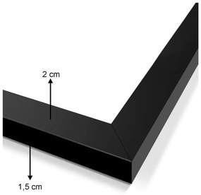 Kép szett 4 db-os 24x29 cm Geometric Animals – Wallity