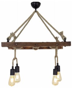 Csillár zsinóron MERDIVEN 4xE27/40W/230V