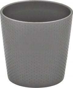 Kerámia kaspóvédő Luzon geometrikus mintás világosszürke 12,5x13