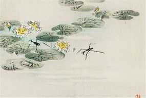 Flizelin fotótapéta Flizelin Design Nyugodt víz 104x70 Ragasztó