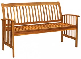 tömör akácfa kerti pad párnával 147 cm