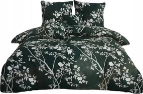 Pamut Ágyneműhuzat 200x220 Szatén Szett 3 részes +2 Párnahuzat Ágyneműhuzat Zöld