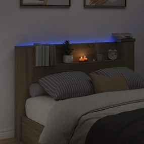 Fejtámla polcokkal Sonoma tölgy 160 x 16,5 x 103,5 cm Faanyag