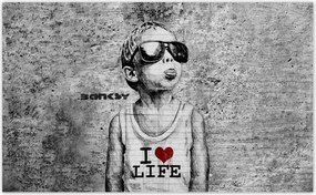 Fotótapéták 520x318 I love life Banksy
