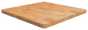 világosbarna kezelt tömör tölgyfa négyzet asztallap 80x80x4 cm