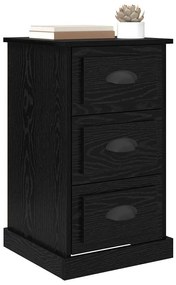 vidaXL Éjjeliszekrény fiókkal Fekete tölgy 39 x 39 x 67,5 cm Faanyag