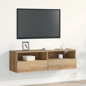TV Fali Szekrény Artisan Tölgy 100x30x30 cm Mérnöki Fa