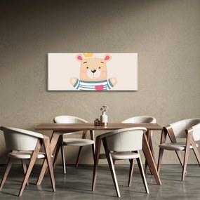 Kép - Teddy maci koronával (120x50 cm)