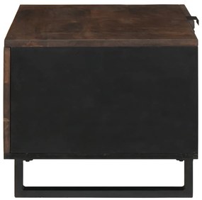 dohányzóasztal 80 x 50 x 40 cm - tömör mangófából és MDF-ből