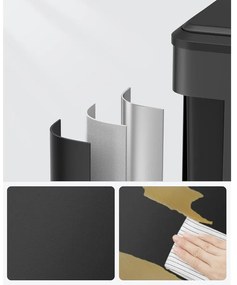 2 x 15 literes konyhai szemetes fekete színben