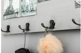 Fogas fém, K24-C0, fekete matt