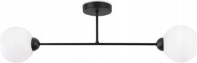 Mennyezeti Lámpa Lógó Csillár Fekete Elegáns Fehér Gömbök Loft Glamour